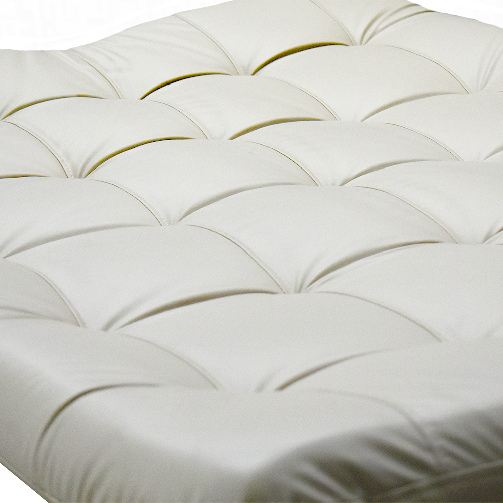 Sofacama damasco lino beige, patas de maderas - Muebles en Medellín | Sofacama