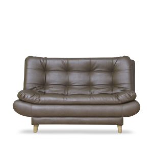 Sofacama moltochic mini sintetico chocolate, patas de madera - Muebles en Medellín | Sofacama mini