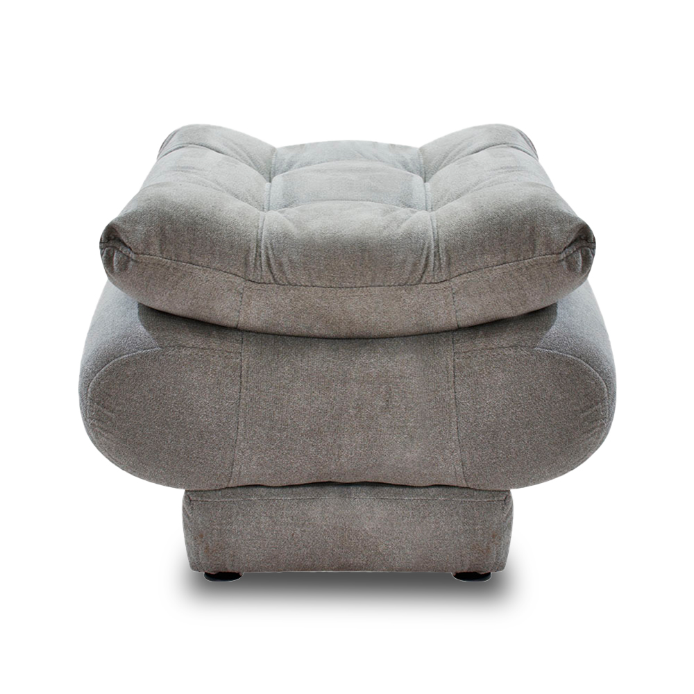 Sofacama damasco lino gris, patas de madera - Muebles en Medellín | Sofacama
