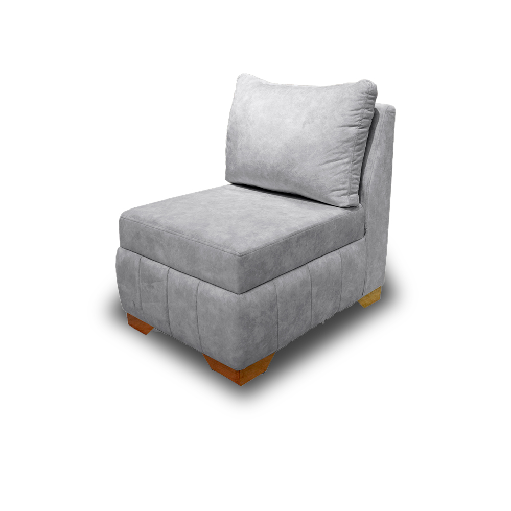 Sala espiga lino gris, patas de madera - Muebles en Medellín | Sala