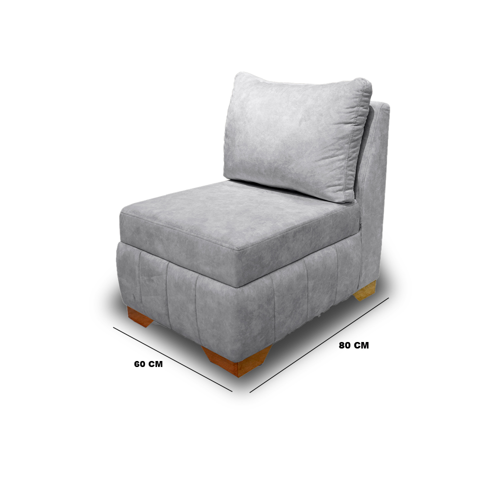 Sala espiga lino gris, patas de madera - Muebles en Medellín | Sala