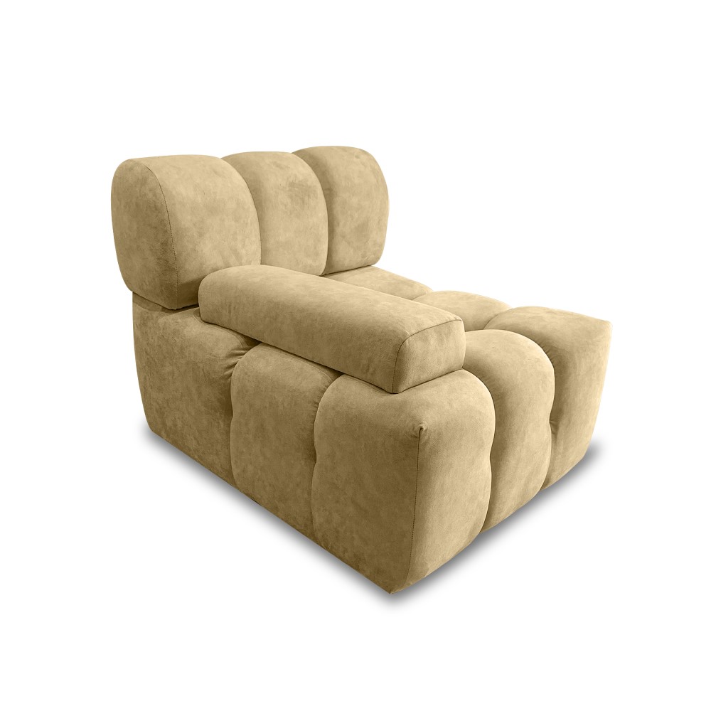 Sala ariza lino beige, patas de madera - Muebles en Medellín | Sala
