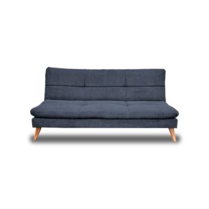 Sofacama peggy lino grafito, patas de madera - Muebles en Medellín | Sofacama