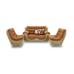 Sala madrid lino camel, patas metálicas - Muebles en Medellín | Sala