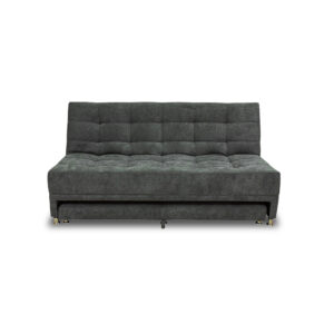 Sofacama ferreira lino gris oscuro, patas metalicas - Muebles en Medellín | Sofacama