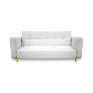 Sofacama denis lino blanco, patas de madera - Muebles en Medellín | Sofacama