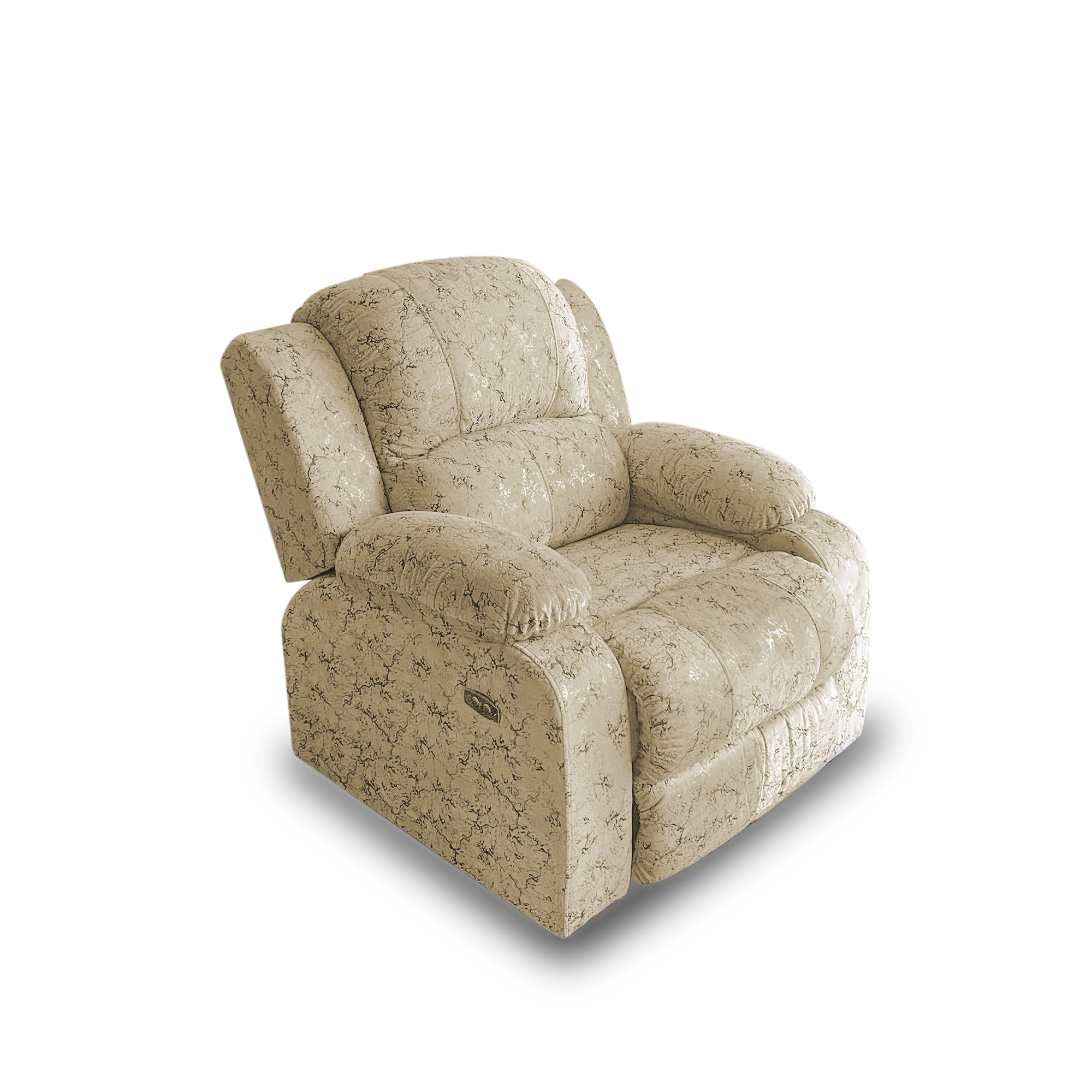 Silla reclinomatic lino caqui eléctrica, base metálica - Muebles en Medellín | Poltrona