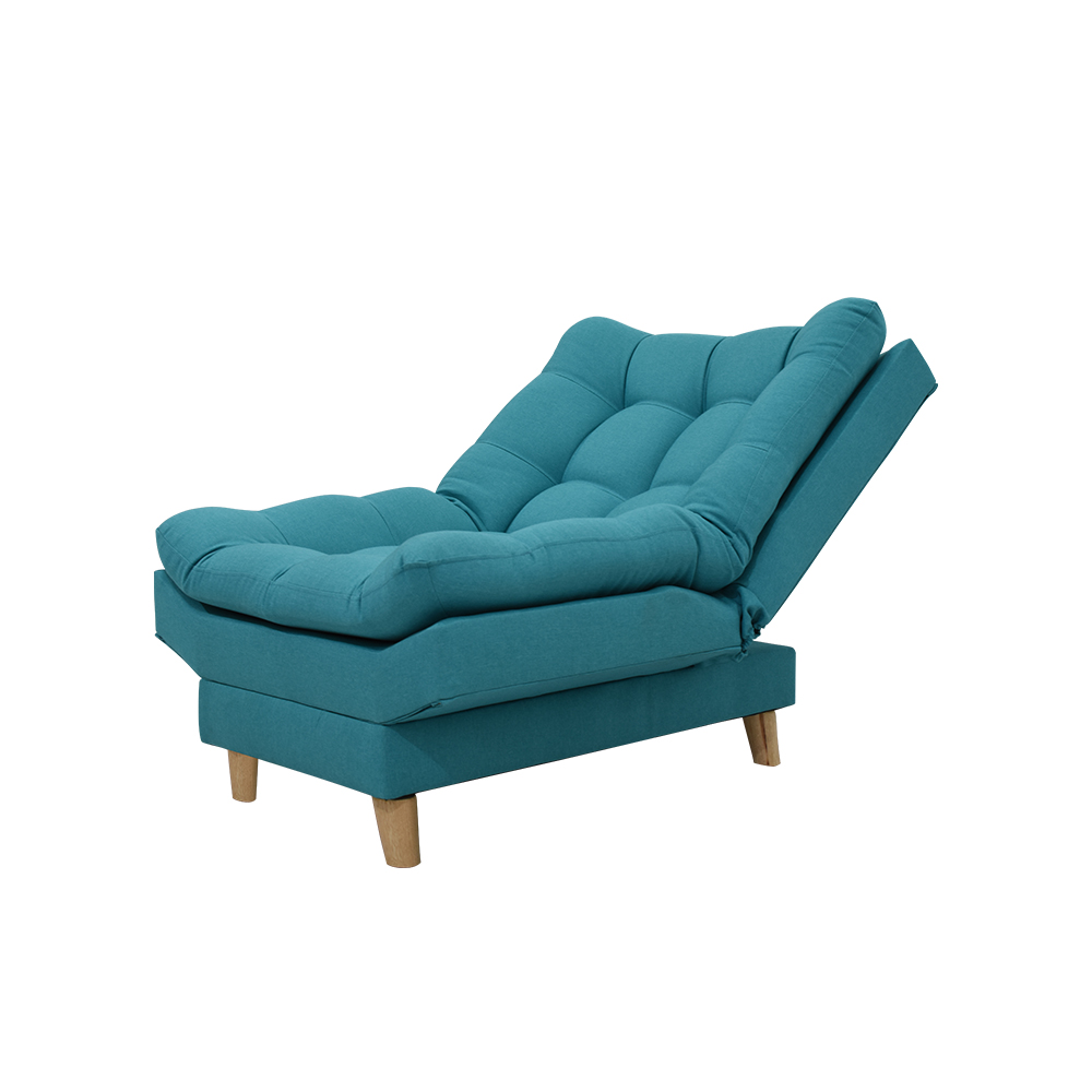 Poltrona moltochic lino turquesa, patas de madera - Muebles en Medellín | Poltrona