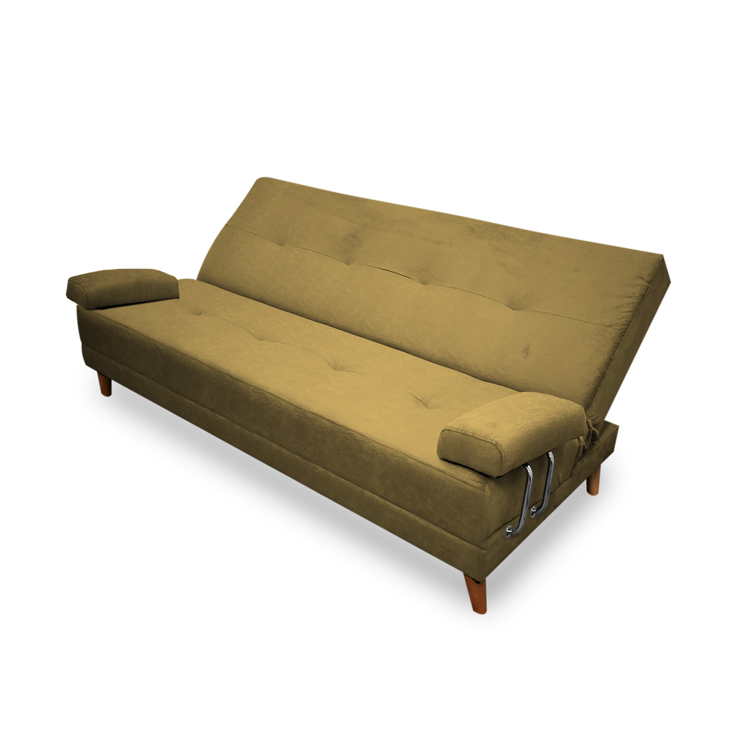 Sofacama ferrati lino beige, patas de madera - Muebles en Medellín | Sofacama