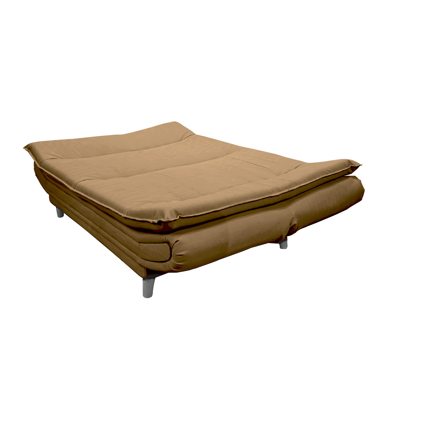 Sofacama germany sintetico cafe claro, patas de madera - Muebles en Medellín | Sofacama