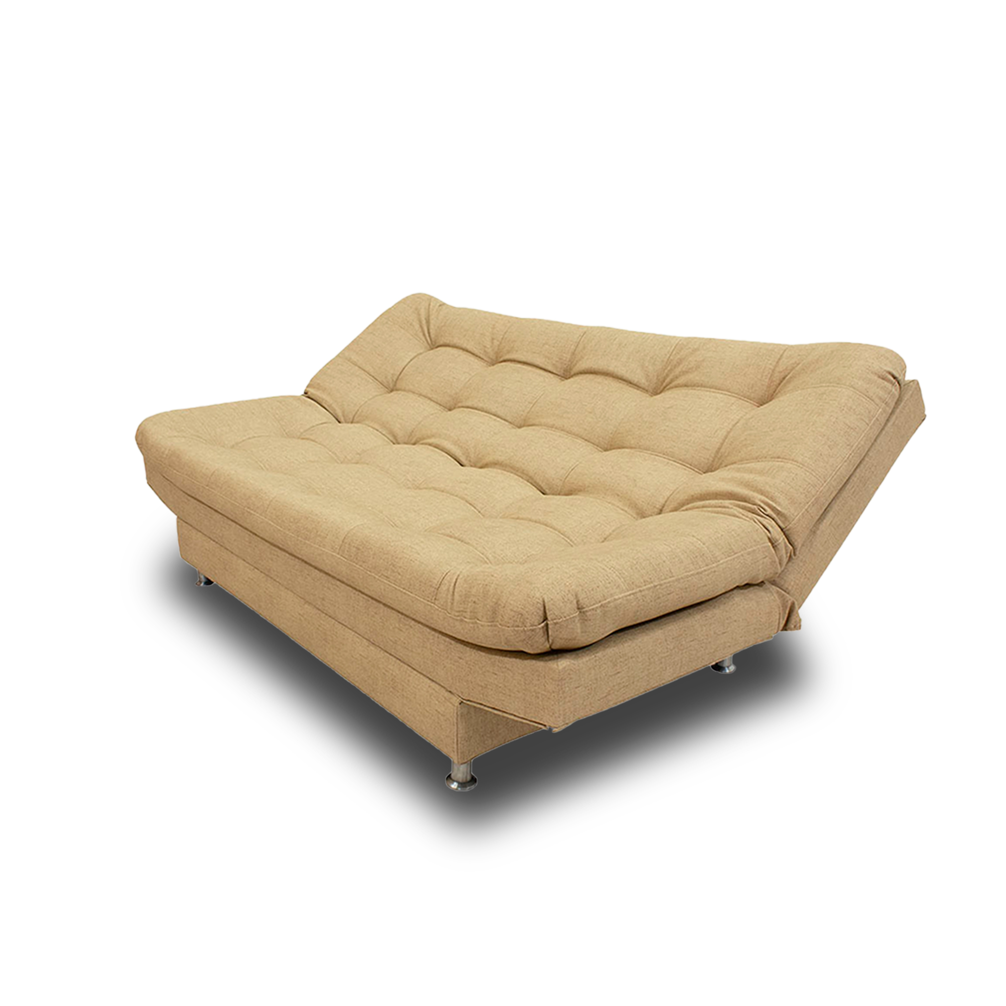 Sofacama moltochic lino gris, patas de madera - Muebles en Medellín | Sofacama