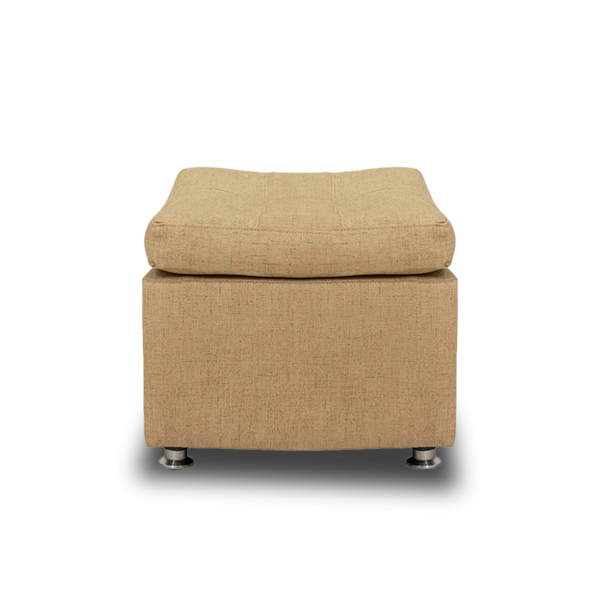 Sala moltochic poliéster beige, 2 cojines, patas metalicas - Muebles en Medellín | Sala