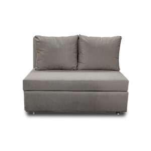 Sofacama dominic lino gris, patas de acero - Muebles en Medellín | Sofacama