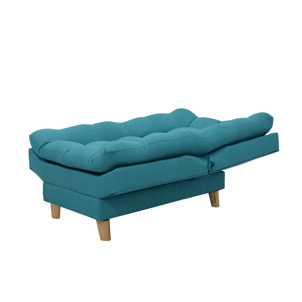 Poltrona moltochic lino turquesa, patas de madera - Muebles en Medellín | Poltrona