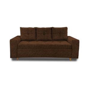 Sofa dubai lino cafe, patas de madera - Muebles en Medellín | Sofá