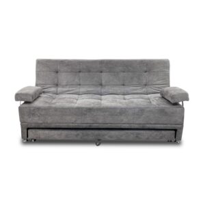 Sofacama ferreira lino gris, patas metalicas - Muebles en Medellín | Sofacama