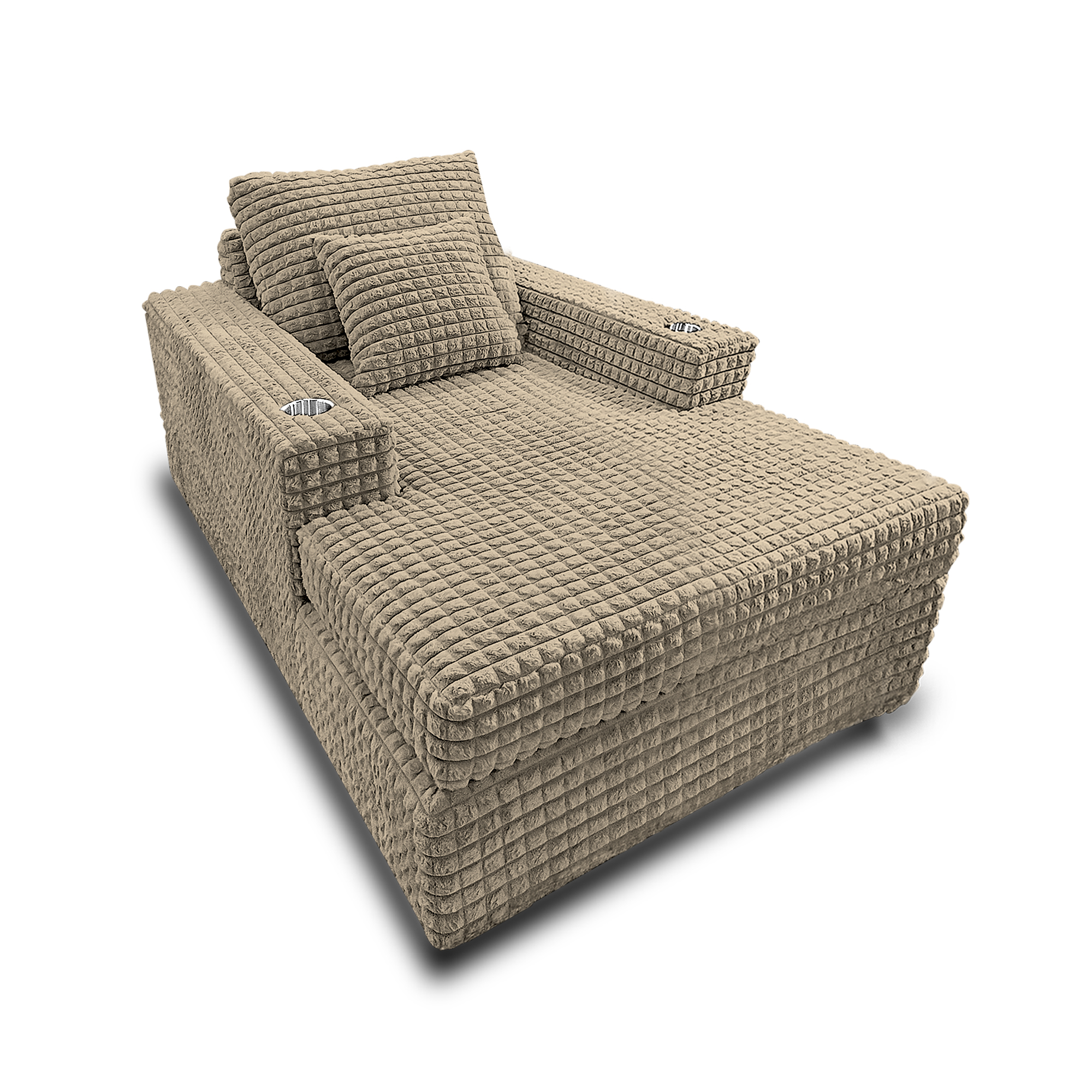 Sofá hermes mini tela premium beige, deslizadores - Muebles en Medellín | Sofá