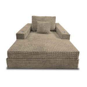 Sofá hermes mini tela premium beige, deslizadores - Muebles en Medellín | Sofá