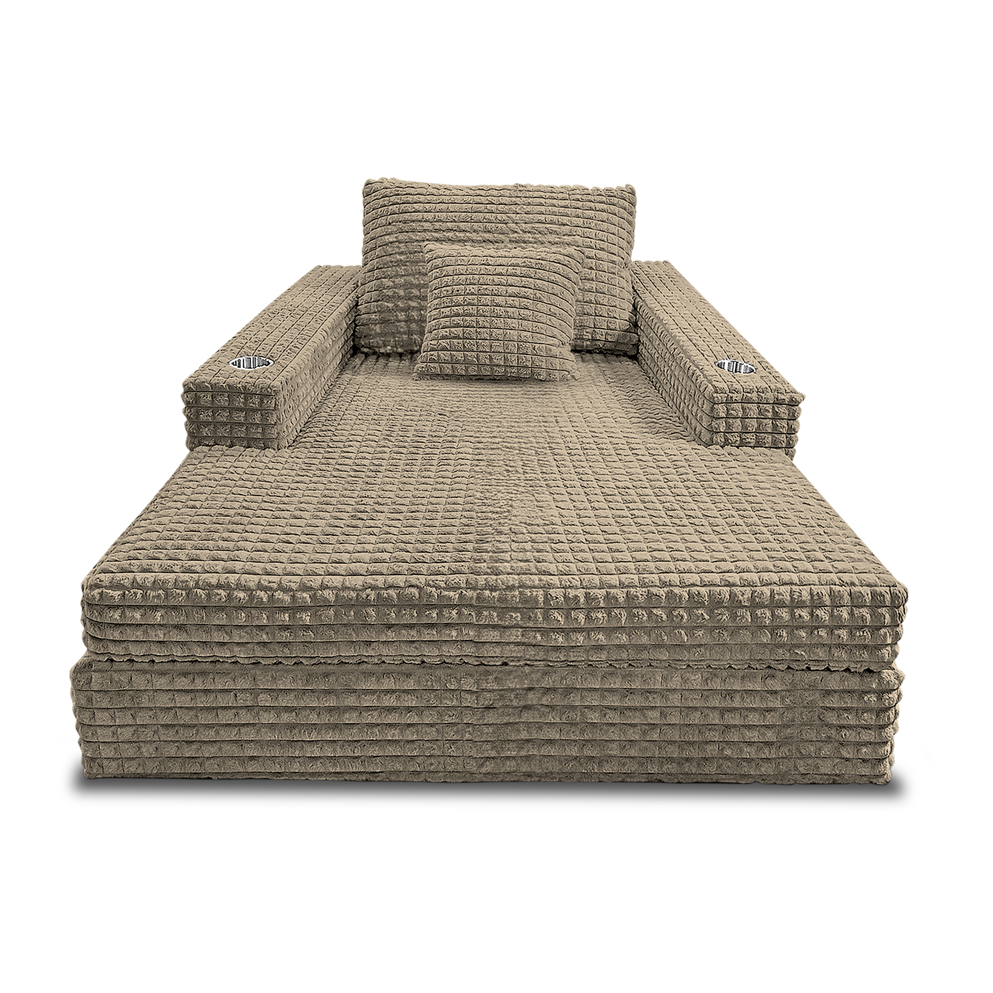 Sofá hermes mini tela premium beige, deslizadores - Muebles en Medellín | Sofá