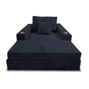 Sofá hermes mini tela premium grafito, deslizadores - Muebles en Medellín | Sofá