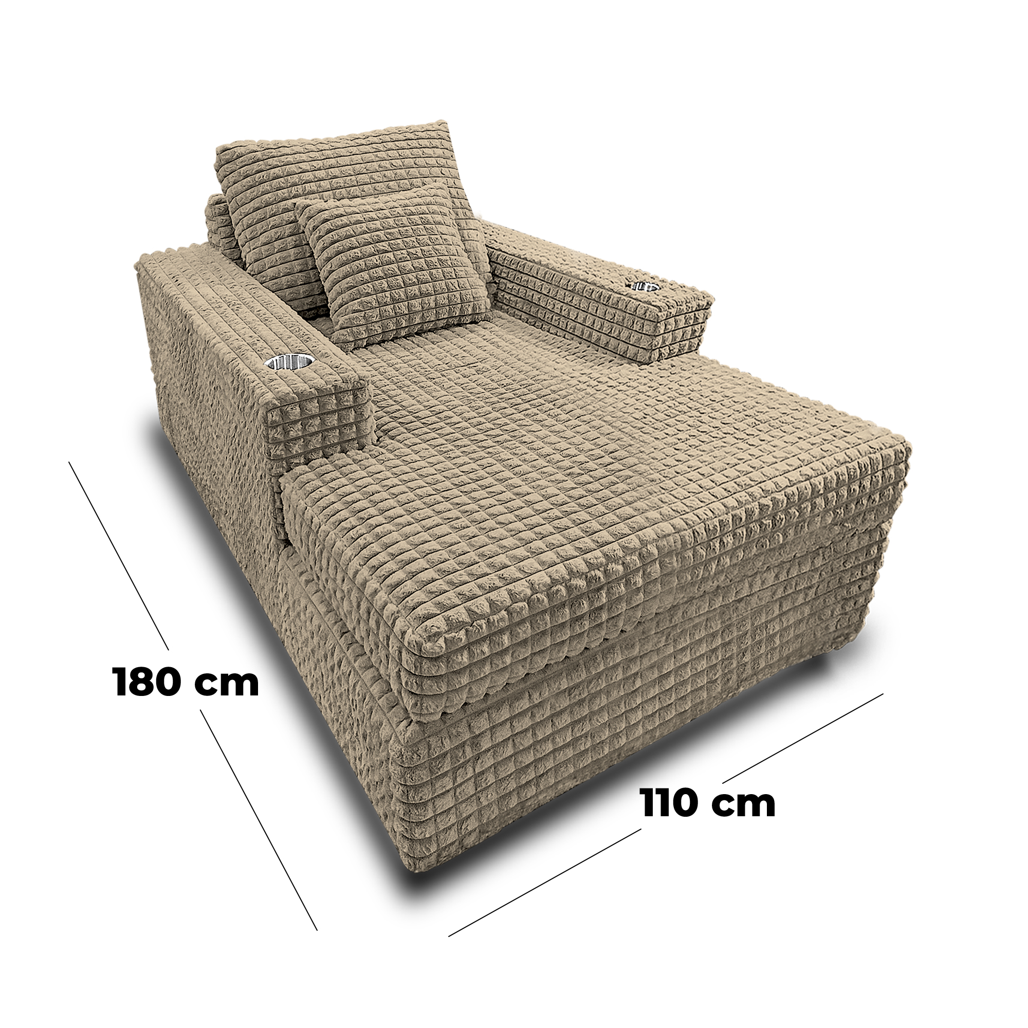 Sofá hermes mini tela premium beige, deslizadores - Muebles en Medellín | Sofá