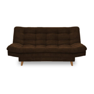 Sofacama moltochic lino cafe, patas de madera - Muebles en Medellín | Sofacama