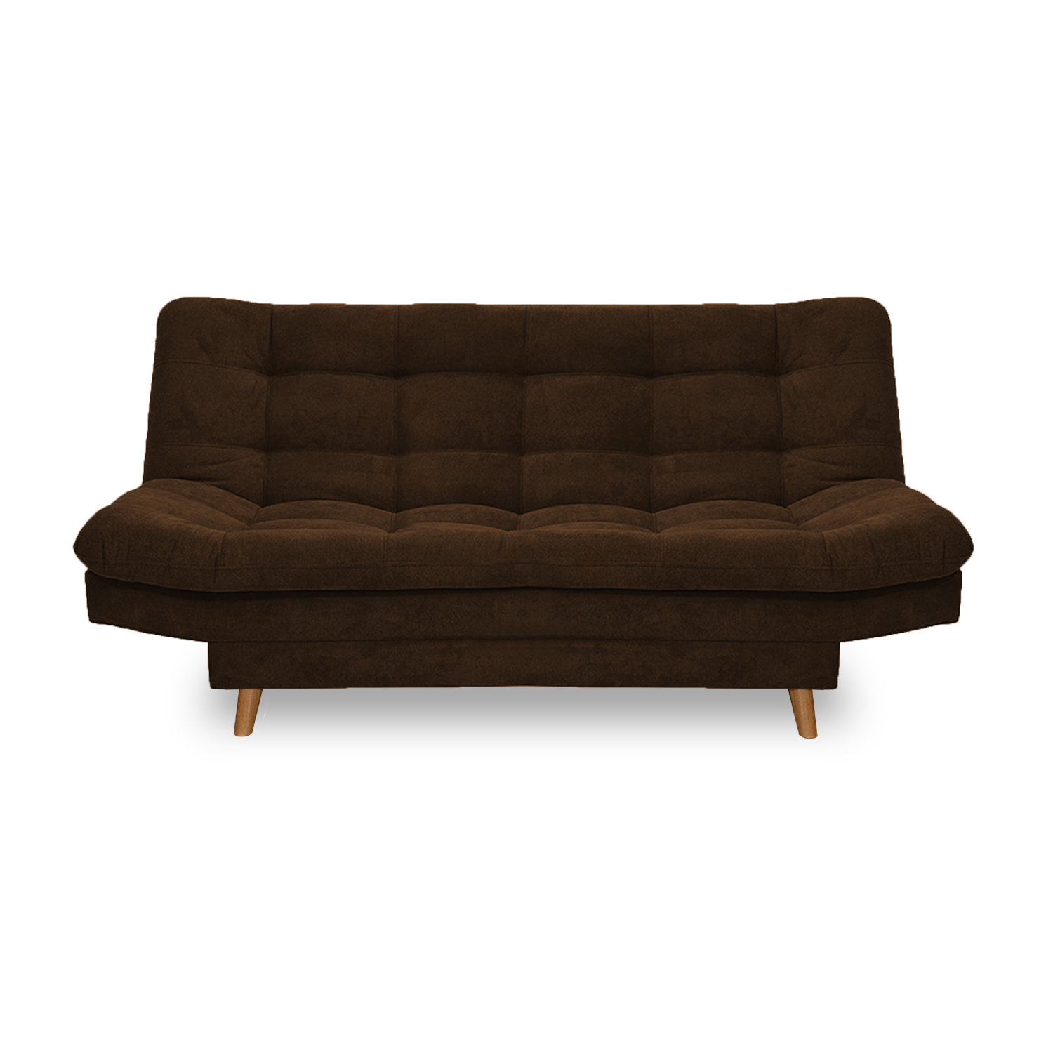 Sofacama moltochic lino cafe, patas de madera - Muebles en Medellín | Sofacama