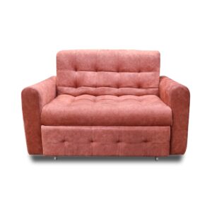 Sofacama roma poliéster palo de rosa, patas de acero - Muebles en Medellín | Sofacama