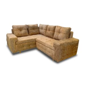 Sala monaco lino cobre, patas de madera - Muebles en Medellín | Sala