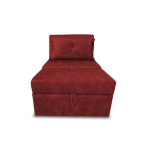 Poltrona dorian poliéster rojo, patas de madera - Muebles en Medellín | Poltrona